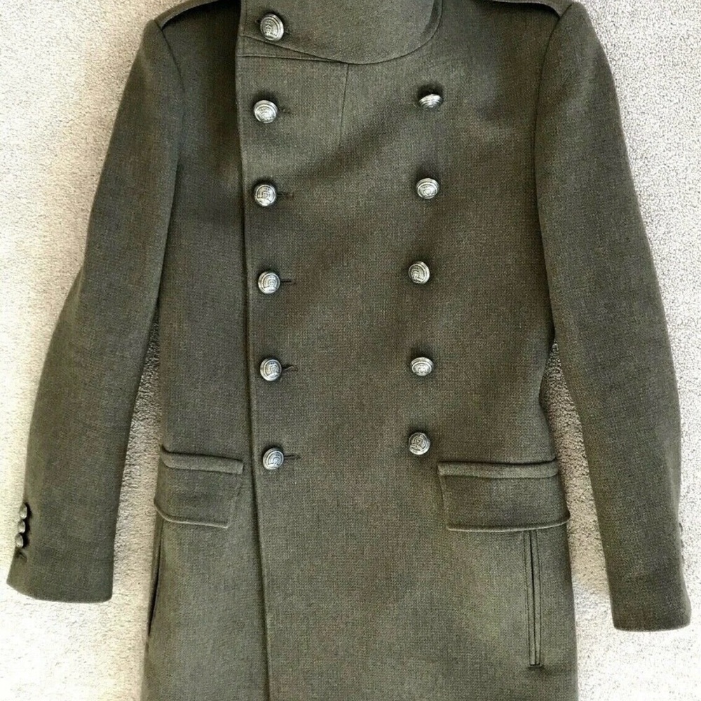 H&m x Balmain Olive Green Jacket 36R